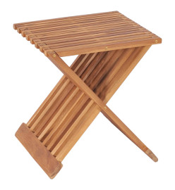 Tabouret pliable 40x32x45 cm Bois de teck solide