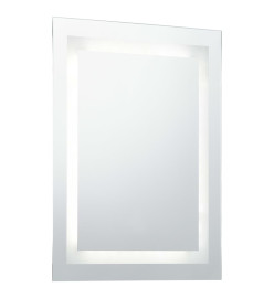 Miroir à LED pour salle de bains et capteur tactile 60x100 cm