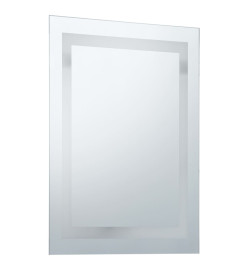 Miroir à LED pour salle de bains et capteur tactile 60x100 cm