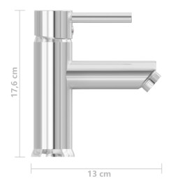 Robinet de lavabo de salle de bain Finition chromée 130x176 mm