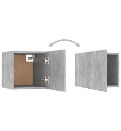 Ensemble de meubles TV 6 pcs Gris béton Aggloméré