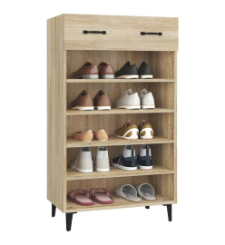 Armoire à chaussures Chêne sonoma 60x35x105cm Bois d'ingénierie