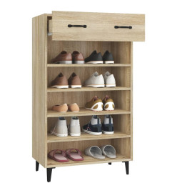 Armoire à chaussures Chêne sonoma 60x35x105cm Bois d'ingénierie