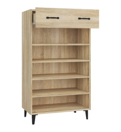 Armoire à chaussures Chêne sonoma 60x35x105cm Bois d'ingénierie