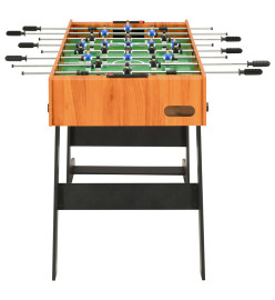 Table de football pliante 121 x 61 x 80 cm Marron clair