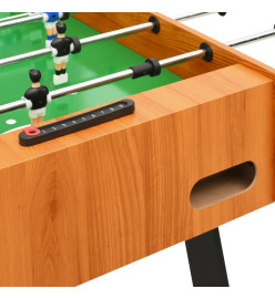 Table de football pliante 121 x 61 x 80 cm Marron clair