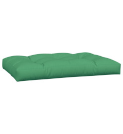 Coussins de palette 3 pcs vert tissu