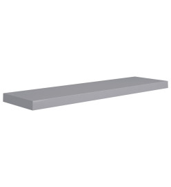 Étagères murales flottantes 2 pcs Gris 90x23,5x3,8 cm MDF