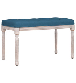 Banc Bleu 80x40x49 cm Velours