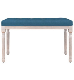 Banc Bleu 80x40x49 cm Velours