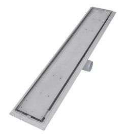 Drain de douche linéaire 2 pcs 730 x 140 mm Acier inoxydable