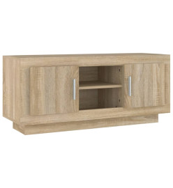 Meuble TV chêne sonoma 102x35x45 cm bois d'ingénierie