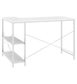 Bureau d'ordinateur Blanc 110x72x70 cm Aggloméré