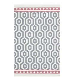 Tapis Gris 160x230 cm Coton