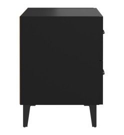 Table de chevet Noir 40x35x47,5 cm