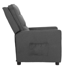 Fauteuil inclinable Gris clair Tissu