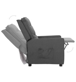 Fauteuil inclinable Gris clair Tissu