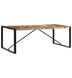 Table à dîner 220x100x75 cm Bois de récupération solide