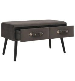 Table basse Gris 80x40x46 cm Velours