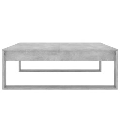 Table basse Gris béton 100x100x35 cm Aggloméré