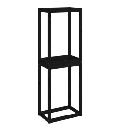 Porte-pneus Noir 63x40x180 cm Bois de pin massif