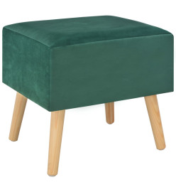 Tables de chevet 2 pcs Vert 40x35x40 cm Velours