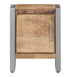 Table de chevet 40x30x50 cm Bois de manguier brut