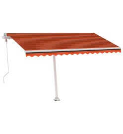 Auvent automatique sur pied 400x300 cm Orange/marron