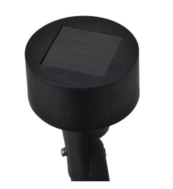 Spot LED d'extérieur à énergie solaire noir 12 pcs