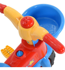 Tricycle pour enfants avec poignée pour parents Multicolore