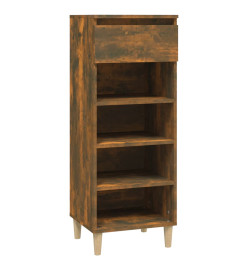 Armoire à chaussures Chêne fumé 40x36x105 cm Bois d'ingénierie