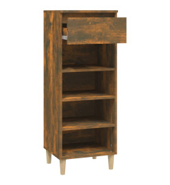 Armoire à chaussures Chêne fumé 40x36x105 cm Bois d'ingénierie