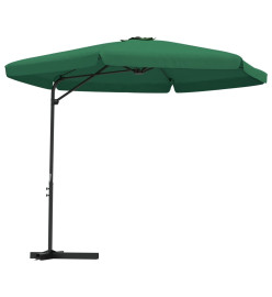 Parasol d'extérieur avec mât en acier 300 cm Vert