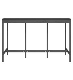 Table de bar Gris 180x80x110 cm Bois massif de pin