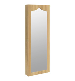 Armoire à bijoux avec miroir murale 37,5x10x106 cm