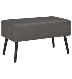 Table basse Gris 80x40x46 cm Similicuir