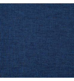 Banc avec compartiment de rangement 116 cm Bleu Polyester