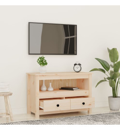 Meuble TV 79x35x52 cm Bois de pin massif