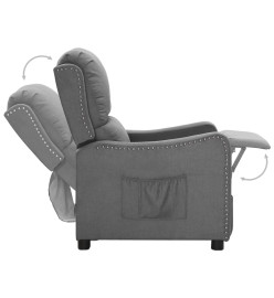 Fauteuil inclinable Gris clair Tissu