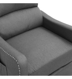 Fauteuil inclinable Gris clair Tissu