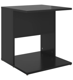 Table d'appoint Noir brillant 45x45x48 cm Aggloméré