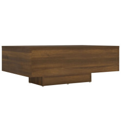 Table basse Chêne marron 85x55x31 cm Bois d'ingénierie