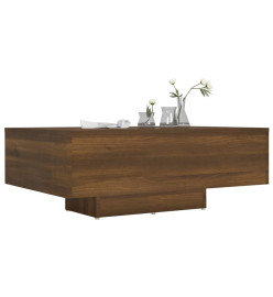 Table basse Chêne marron 85x55x31 cm Bois d'ingénierie