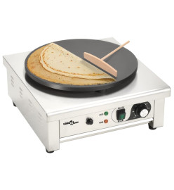 Crêpière électrique avec bac de récupération 40 cm 3000 W