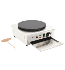 Crêpière électrique avec bac de récupération 40 cm 3000 W