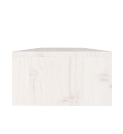 Support de moniteur Blanc 50x24x13 cm Bois de pin solide