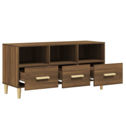 Meuble TV Chêne marron 102x36x50 cm Bois d'ingénierie