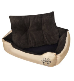 Lit pour chiens Beige et marron XXL