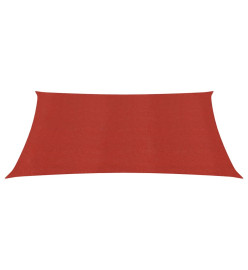 Voile d'ombrage 160 g/m² Rouge 4,5x4,5 m PEHD