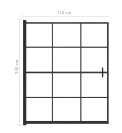 Cabine de douche ESG 116x140 cm Noir